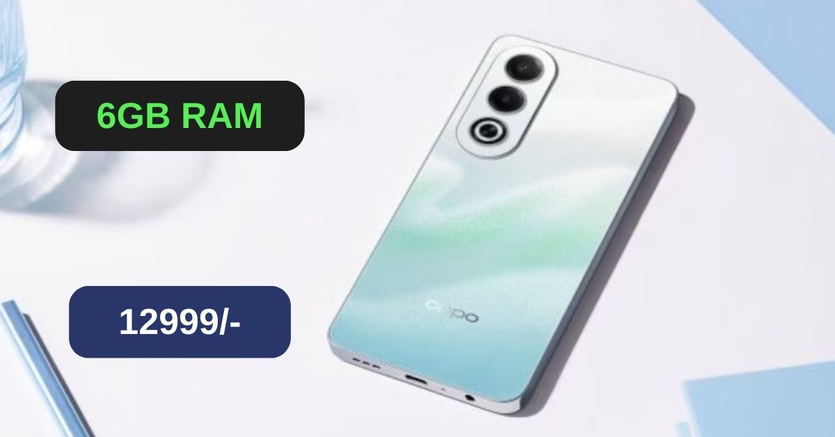 Oppo K12x 5G ने लॉन्च किया 6GB रैम वाला मोबाइल सिर्फ 12999 रुपये में, जानिए सभी स्पेसिफिकेशन्स और कीमत